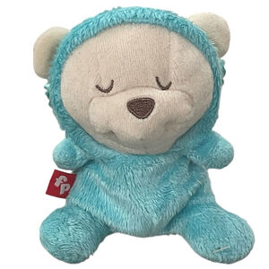 Fisher Price Butterfly Dreams Soother Bear Replacement Plush Lovey Blue Beige 5”